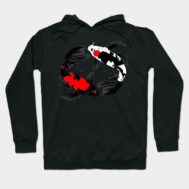 Koi fish Hoodie by WordFandom